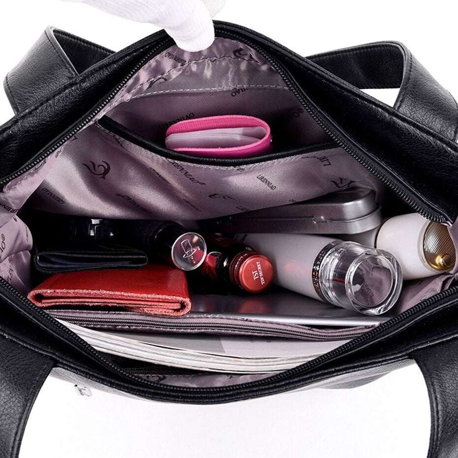Viola - Genuine Leather Tote Bag