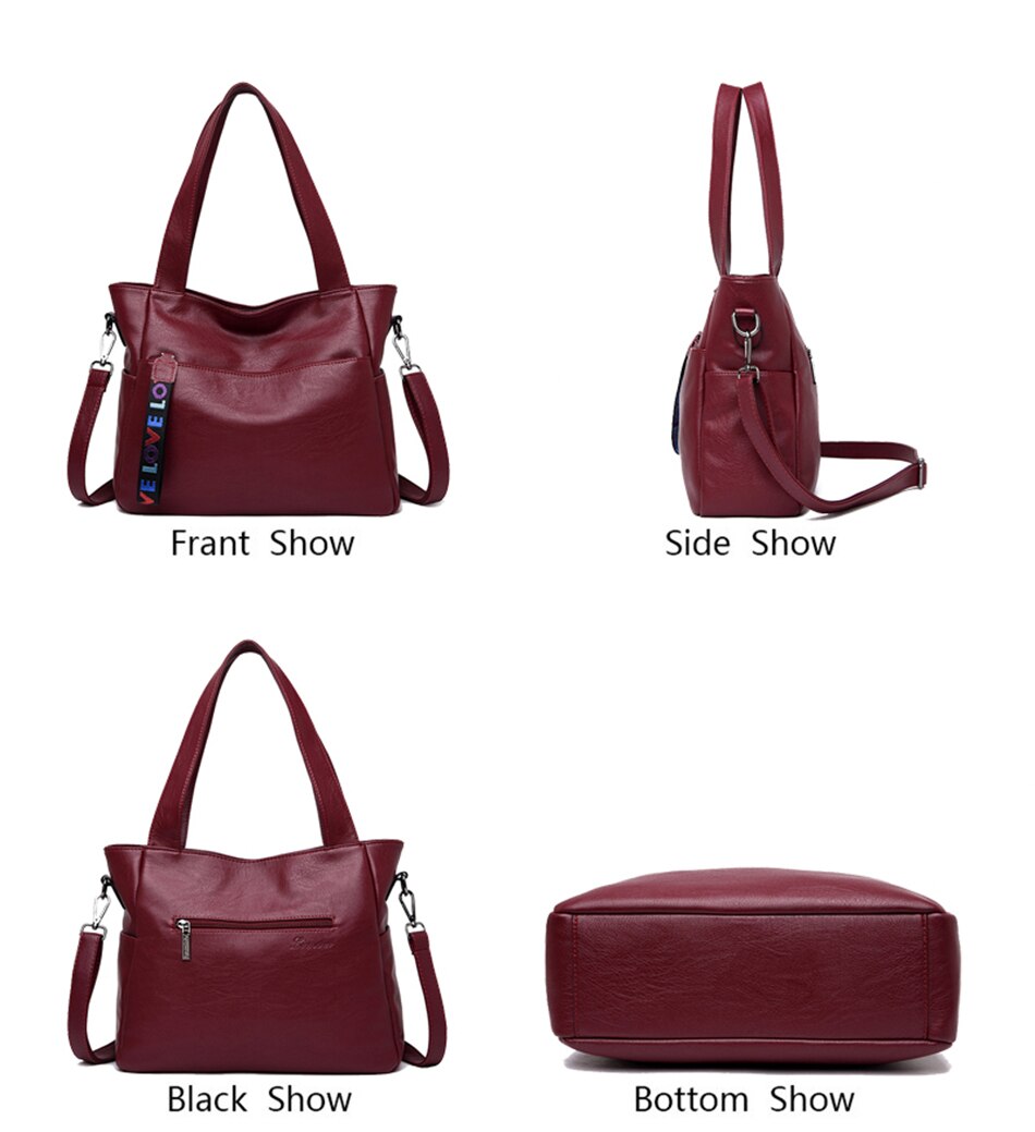 Viola - Genuine Leather Tote Bag
