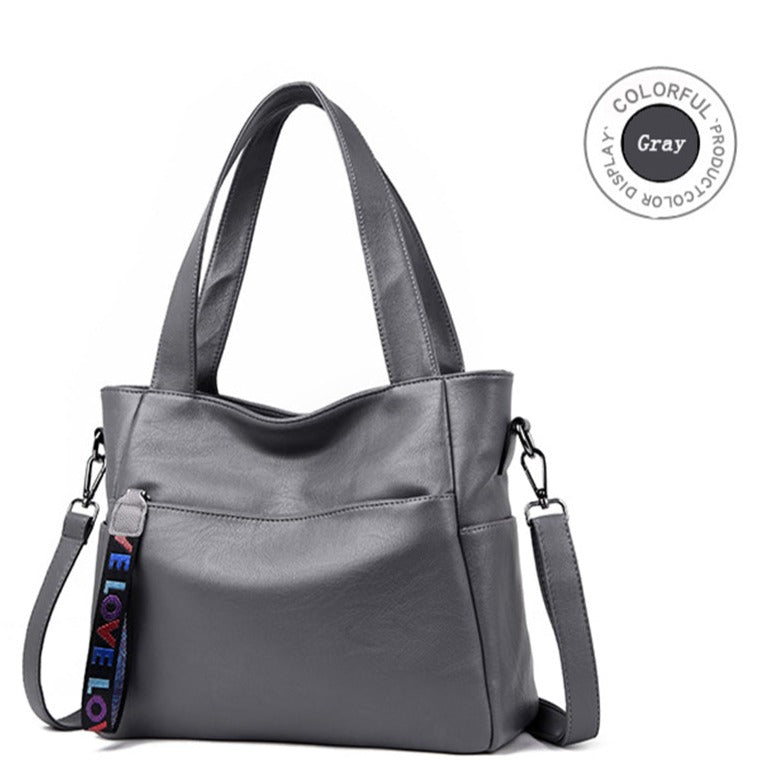 Viola - Genuine Leather Tote Bag