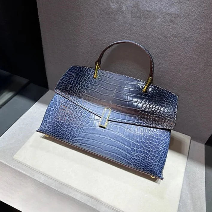 Amber - Crocodile Leather Handbag