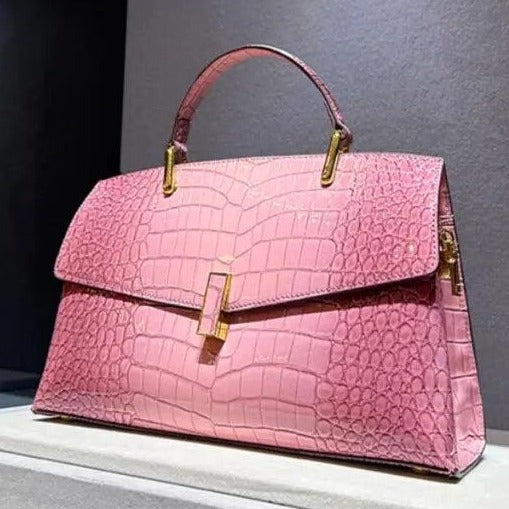 Amber - Crocodile Leather Handbag