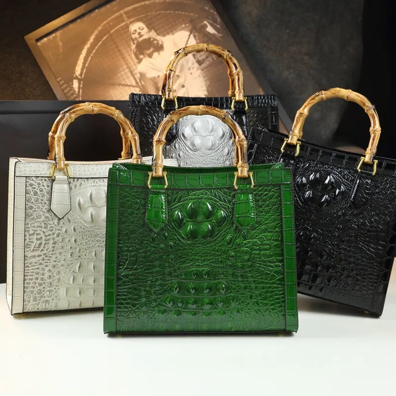 Carly - Crocodile Handbag