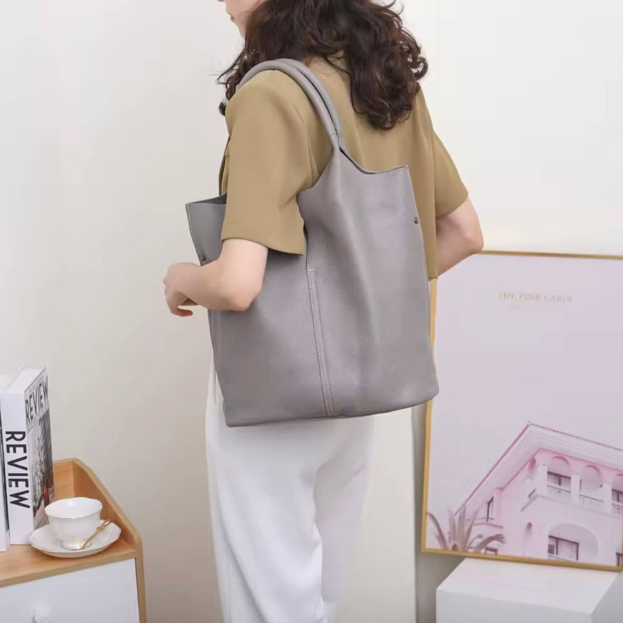 Jane - Leather Tote Bag