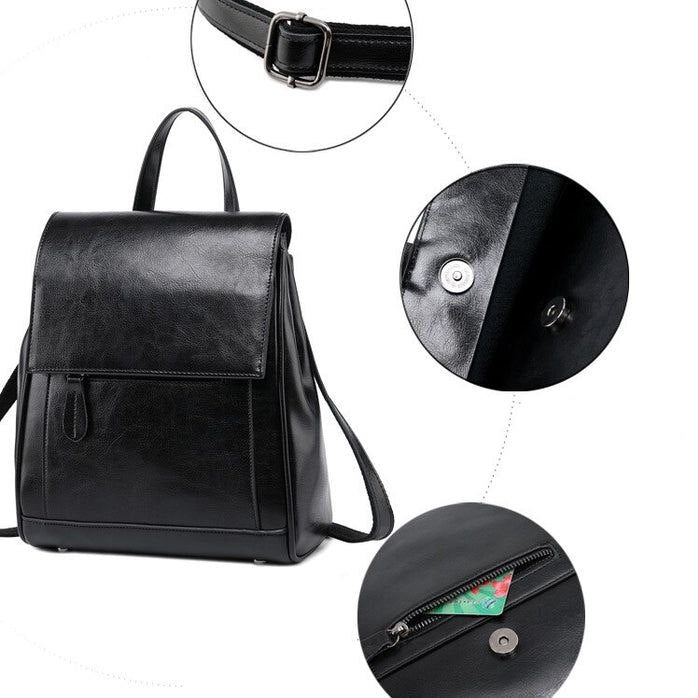 Gwen - Genuine Leather Backpack