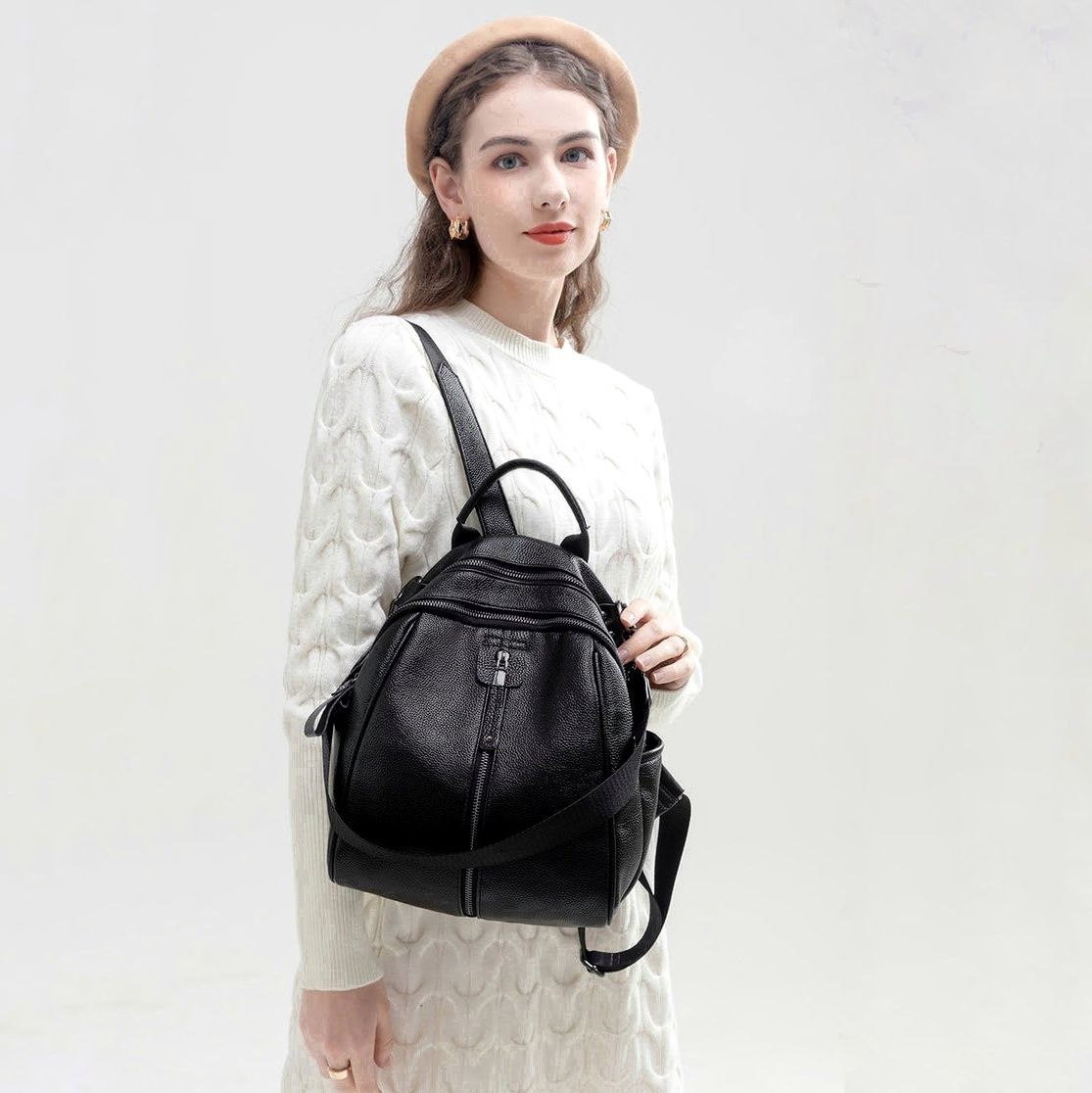 Kelly - Genuine Leather Backpack