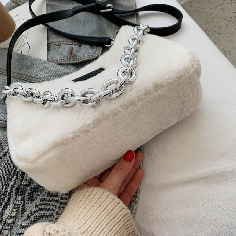 Paige - Leopard Plush Bag