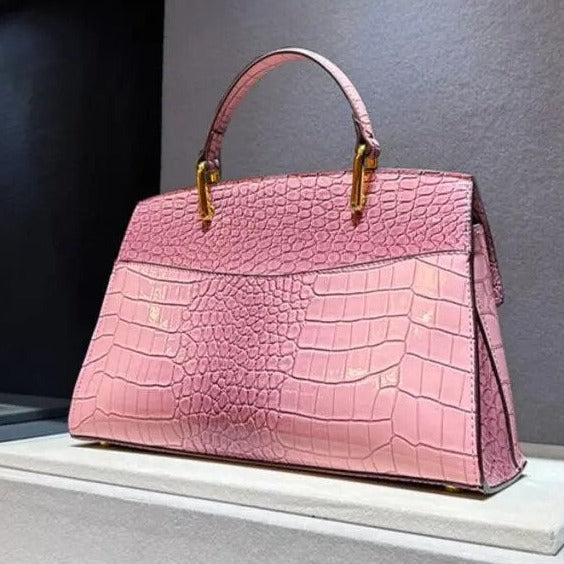 Amber - Crocodile Leather Handbag