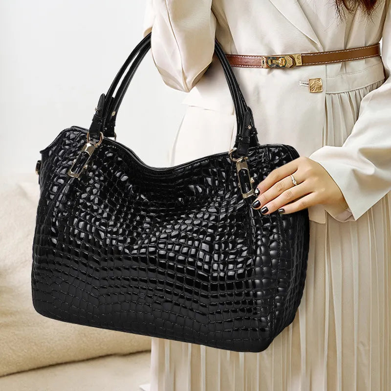 Adele - Crocodile Leather Handbag