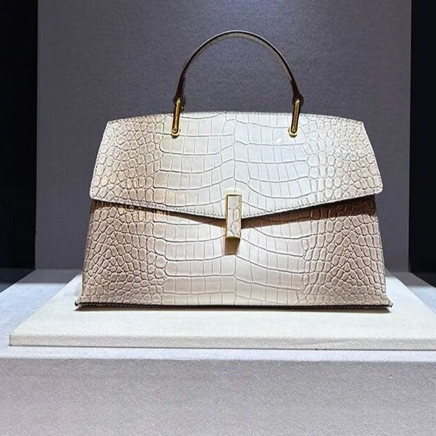 Amber - Crocodile Leather Handbag – Stunning Bag