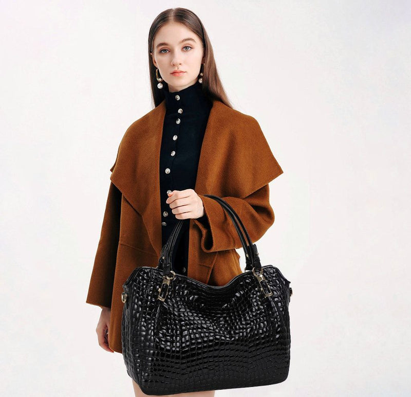 Adele - Crocodile Leather Handbag