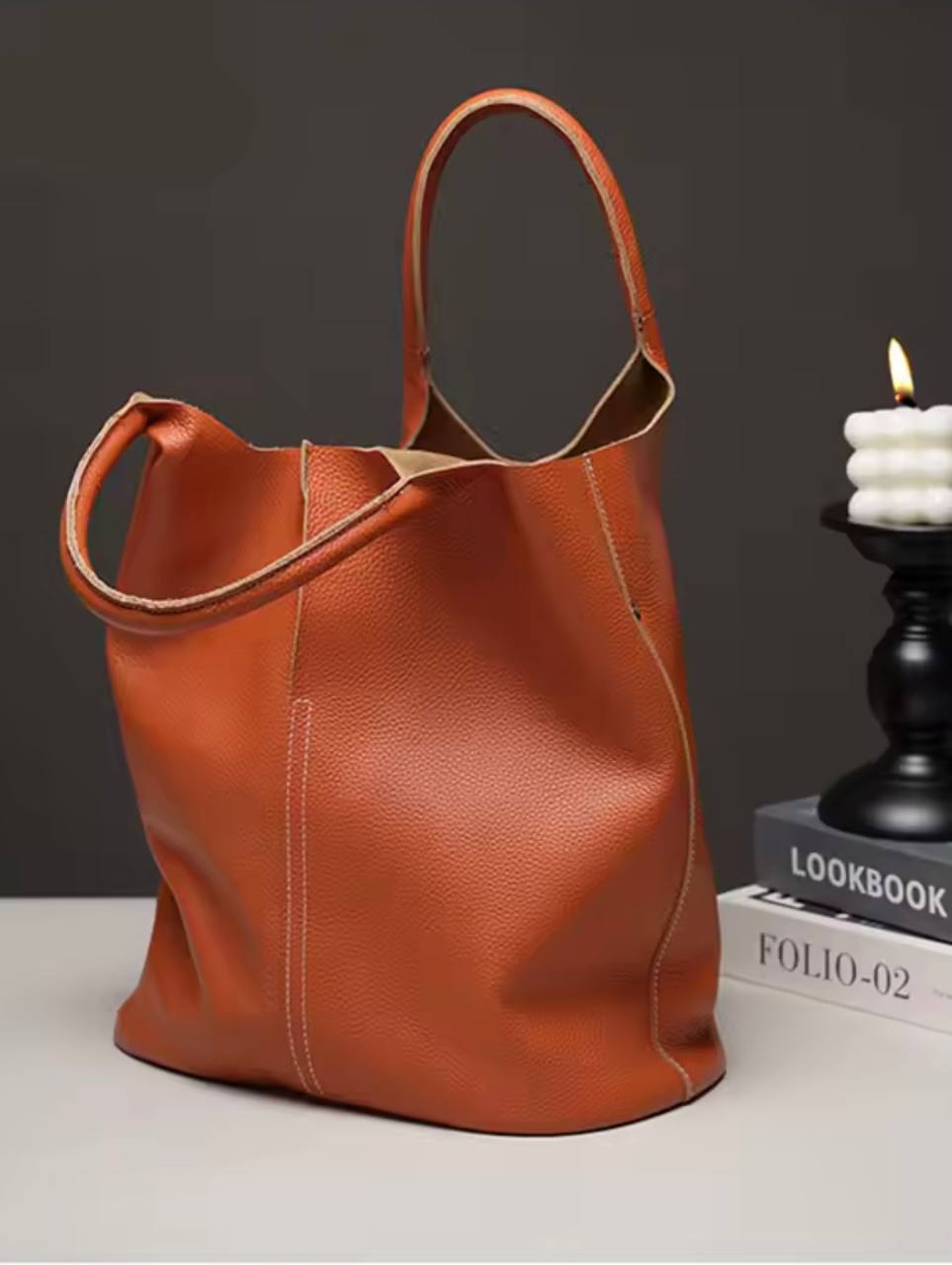 Jane - Leather Tote Bag