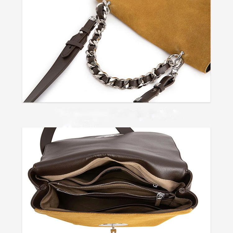 Cathy - Genuine Leather Chain Bag