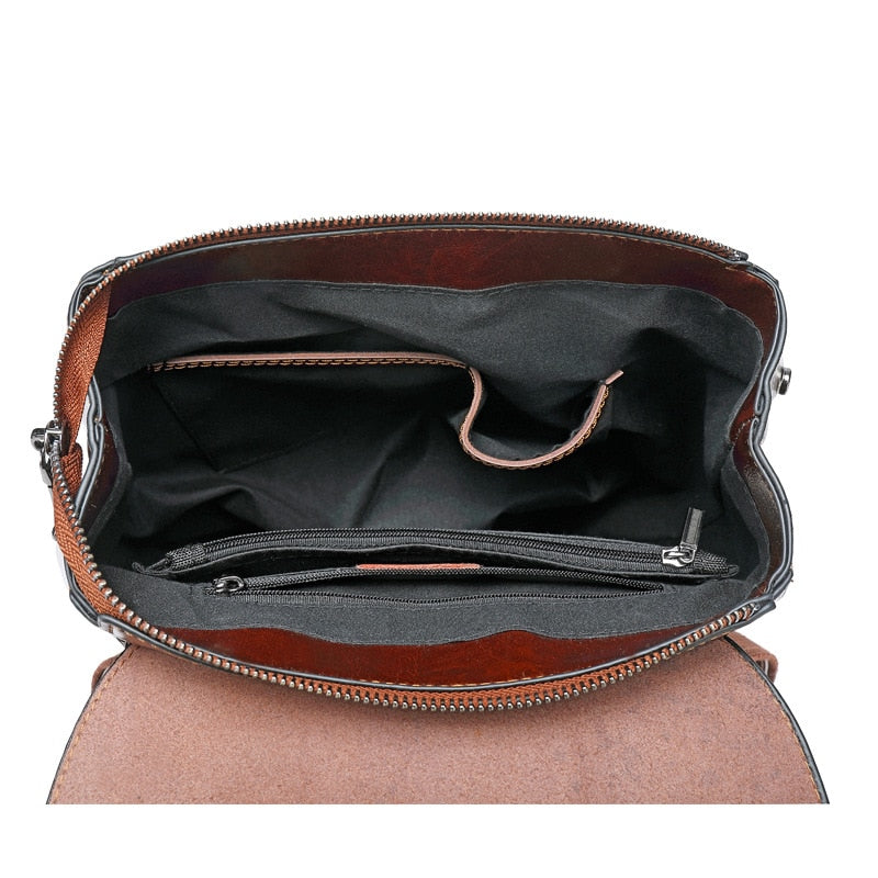 Debra - Genuine Leather Backpack