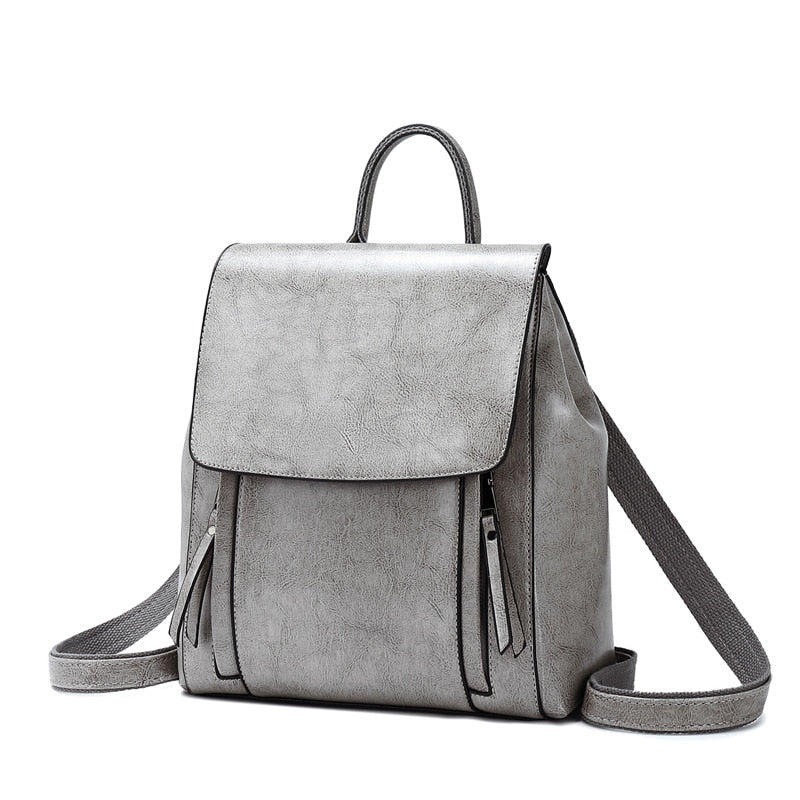 Debra - Genuine Leather Backpack